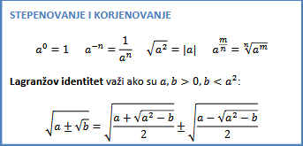 stepen i korijen